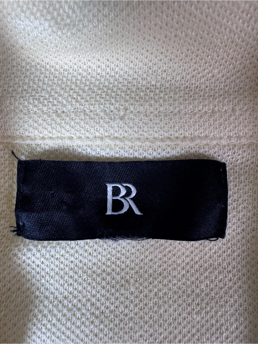 Banana Republic Pale Yellow Short-Sleeve Button-Down Polo